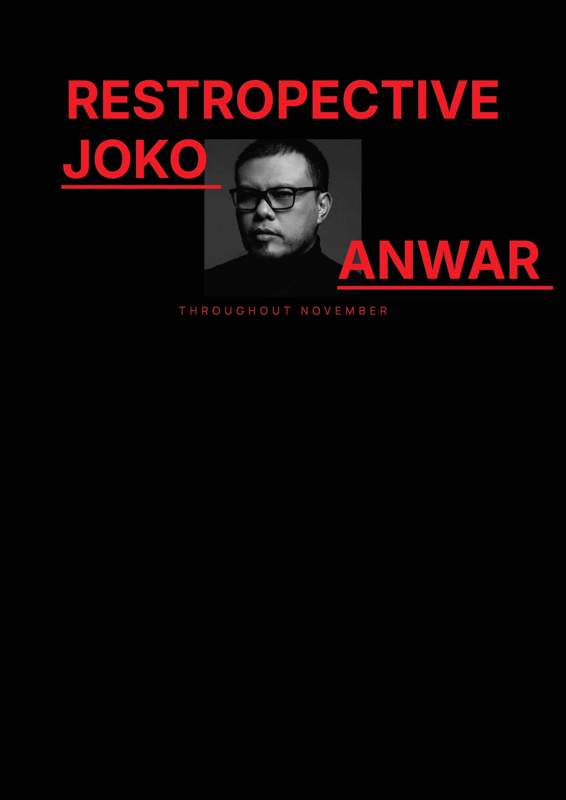 Joko Anwar Retrospective poster